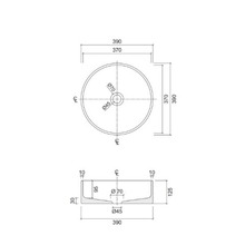Naples 390mm Round Terrazzo Above Counter Basin With 32mm Waste